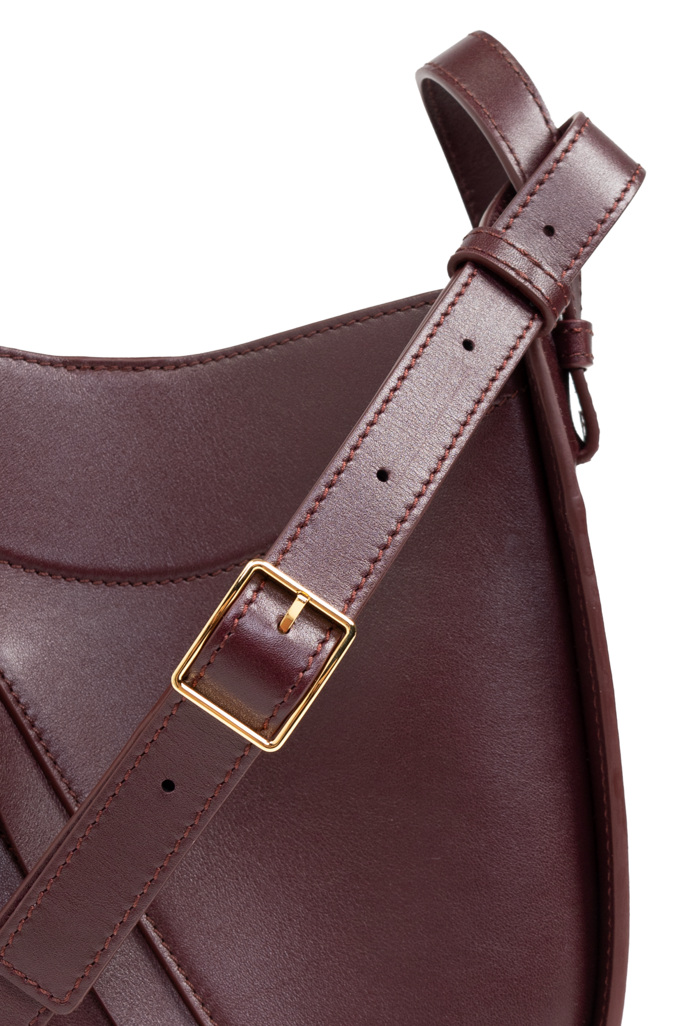 ハンドバッグ LOEWE HAND BAG (A538HHSX01 DARKBURGUNDY) Hammock Slice bag in shiny calfskin Red - LOEWE